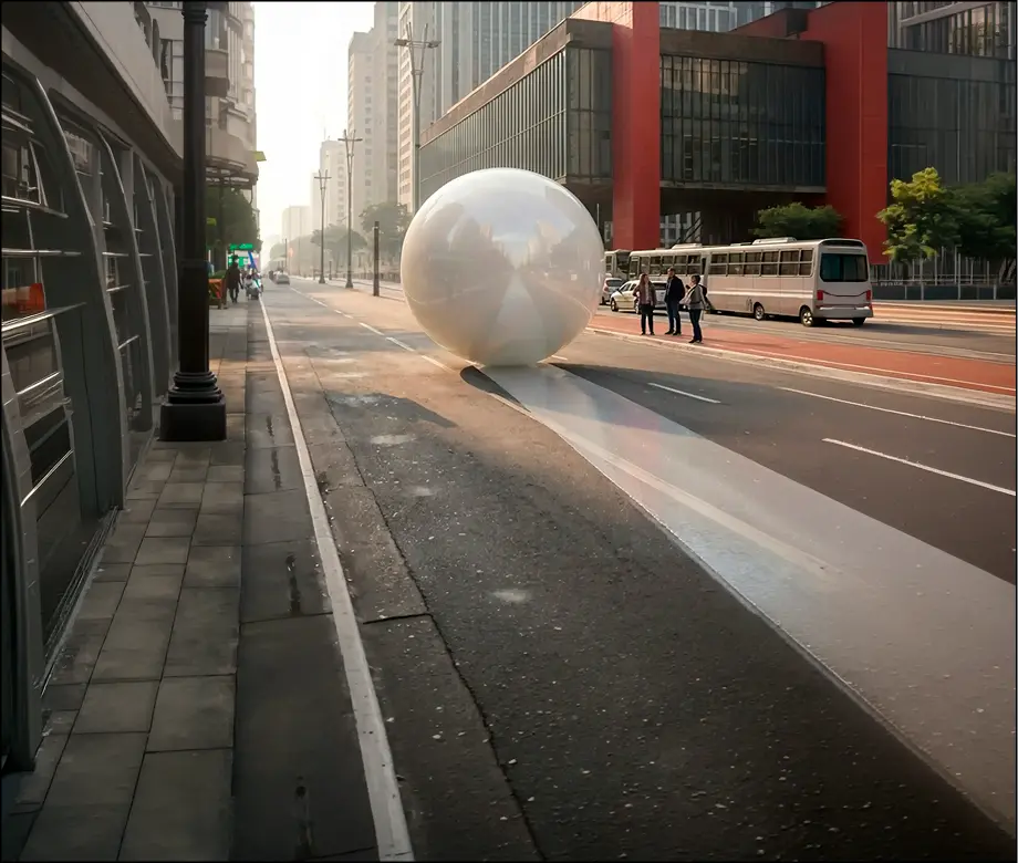 Criatividade de campanha de desodorante roll-on rola por cidades do país