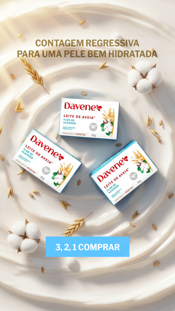 Reposicionamento de marca: Linha Leite de Aveia Davene moderniza sem perder autenticidade.